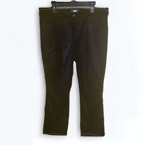 Paige Claudine Black Velvet Pants Size 34 - Picture 2 of 10